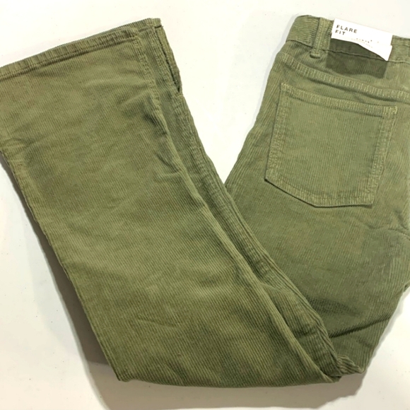 (11/12)💚Zara💚 Khaki Corduroy Jean👖W12.5"×L34" - Picture 5 of 6